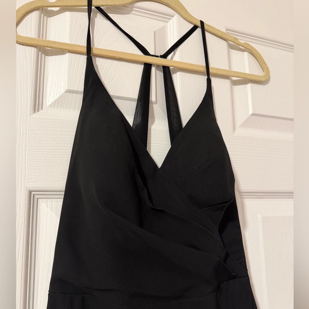 Azazie Black Wedding Dress with Strappy Back